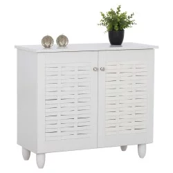 ΠΑΠΟΥΤΣΟΘΗΚΗ-ΝΤΟΥΛΑΠΙ CASSIOPE HM2208.05 ΜΕΛΑΜΙΝΗ ΛΕΥΚΗ ΜΕ ΠΟΔΙΑ 77Χ34Χ67.5Υεκ.