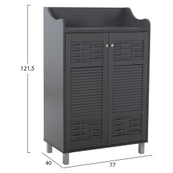 ΠΑΠΟΥΤΣΟΘΗΚΗ-ΝΤΟΥΛΑΠΙ KAILENA ΞΥΛΙΝΗ HM2230.10 ΓΚΡΙ 77x40x121,5 εκ. ΠΑΠΟΥΤΣΟΘΗΚΗ-ΝΤΟΥΛΑΠΙ KAILENA ΞΥΛΙΝΗ HM2230.10 ΓΚΡΙ 77x40x121,5 εκ.