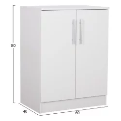 ΠΑΠΟΥΤΣΟΘΗΚΗ ΝΤΟΥΛΑΠΙ EMERIE HM2206.05 ΜΕΛΑΜΙΝΗ ΛΕΥΚΗ 60x40x80Υεκ.