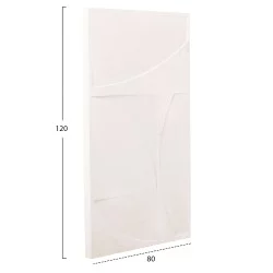ΠΙΝΑΚΑΣ ΣΕΙΡΑ SANTORINI HM4506 MDF ΣΕ ΥΠΟΛΕΥΚΟ ΧΡΩΜΑ 80x4(πάχος)x120Υεκ.
