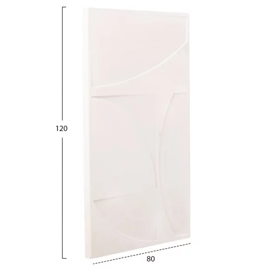 ΠΙΝΑΚΑΣ ΣΕΙΡΑ SANTORINI HM4506 MDF ΣΕ ΥΠΟΛΕΥΚΟ ΧΡΩΜΑ 80x4(πάχος)x120Υεκ.