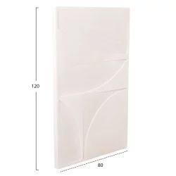 ΠΙΝΑΚΑΣ ΣΕΙΡΑ SANTORINI HM4505 MDF ΣΕ ΥΠΟΛΕΥΚΟ ΧΡΩΜΑ 80x4(πάχος)x120Υεκ.