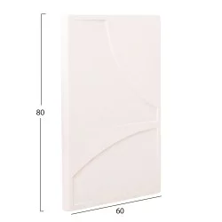 ΠΙΝΑΚΑΣ ΟΡΘΟΓΩΝΙΟΣ ΣΕΙΡΑ SANTORINI HM4509 MDF ΥΠΟΛΕΥΚΟ ΧΡΩΜΑ 60x4(πάχος)x80Υεκ.