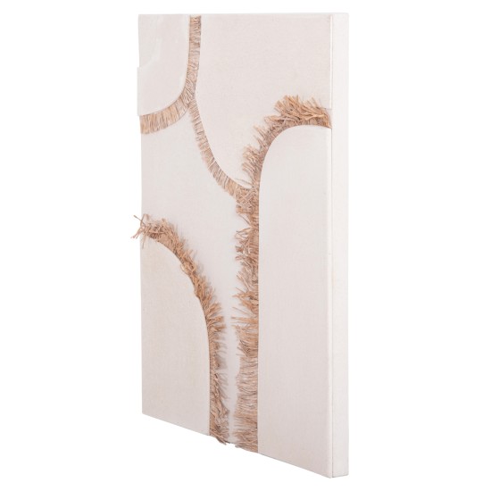 ΠΙΝΑΚΑΣ ΟΡΘΟΓΩΝΙΟΣ ΣΕΙΡΑ SANTORINI HM4532 MDF ΥΠΟΛΕΥΚΟ ΧΡΩΜΑ-ΔΙΑΚΟΣΜΗΣΗ ΜΠΕΖ 60x4,5(πάχος)x80Υεκ.