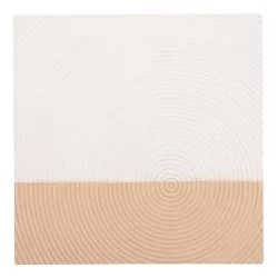 ΠΙΝΑΚΑΣ ΤΕΤΡΑΓΩΝΟΣ ΣΕΙΡΑ SANTORINI HM4519 MDF ΣΕ ΥΠΟΛΕΥΚΟ-ΚΑΦΕ ΧΡΩΜΑ 80x4(πάχος)x80Υεκ.