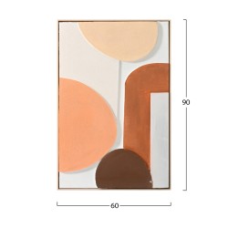 ΠΙΝΑΚΑΣ ΤΟΙΧΟΥ 3D FLUO HM4543.01 ΜΕ ΚΟΡΝΙΖΑ ΜΠΕΖ-ΧΕΙΡΟΠΟΙΗΤΑ ΣΧΕΔΙΑ 60x4,5Χ90Υεκ.