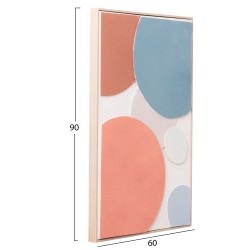 ΠΙΝΑΚΑΣ ΤΟΙΧΟΥ 3D FLUO HM4543.02 ΜΕ ΚΟΡΝΙΖΑ ΜΠΕΖ-ΧΕΙΡΟΠΟΙΗΤΑ ΣΧΕΔΙΑ 60x4,5Χ90Υεκ.