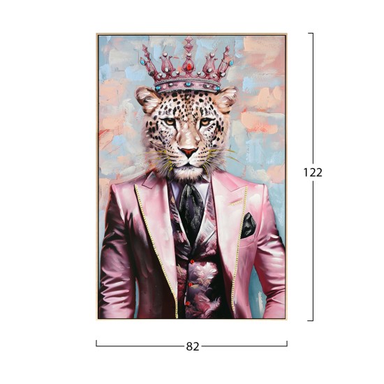 ΠΙΝΑΚΑΣ TOIXOY LEOPAR HM4540 ΜΕ ΚΟΡΝΙΖΑ ΜΠΕΖ-ΚΑΜΒΑΣ ΕΚΤΥΠΩΣΗ 82x4,5x122Υεκ.