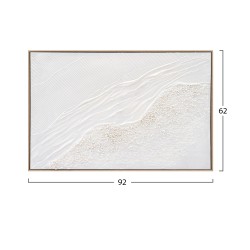 ΠΙΝΑΚΑΣ TOIXOY SEDIMENT HM4555 ΜΕ ΚΟΡΝΙΖΑ ΜΠΕΖ-ΚΑΜΒΑΣ ΣΕ ΛΕΥΚΕΣ ΑΠΟΧΡΩΣΕΙΣ 92x4,5x62Υεκ.