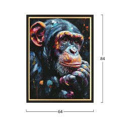 ΠΙΝΑΚΑΣ TOIXOY SIMIA HM4563 ΜΕ ΚΟΡΝΙΖΑ ΜΑΥΡΗ-ΚΑΜΒΑΣ ΕΚΤΥΠΩΣΗ ΠΙΘΗΚΟΣ 64x4,5x84Υεκ. ΠΙΝΑΚΑΣ TOIXOY SIMIA HM4563 ΜΕ ΚΟΡΝΙΖΑ ΜΑΥΡΗ-ΚΑΜΒΑΣ ΕΚΤΥΠΩΣΗ ΠΙΘΗΚΟΣ 64x4,5x84Υεκ.