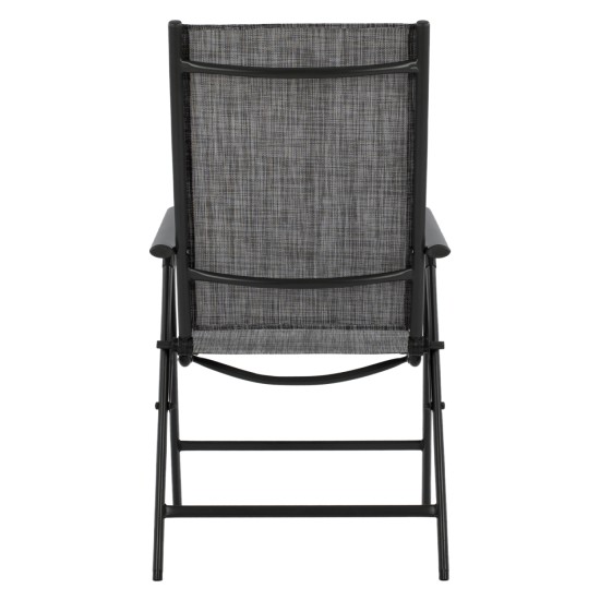 ΠΟΛΥΘΡΟΝΑ ZURI 7ΘΕΣΕΩΝ ΠΤΥΣ/ΝΗ ΜΕΤΑΛΛΙΚΗ ΓΚΡΙ ME ΓΚΡΙ TEXTILENE HM5700.01 55x70x103Y εκ.