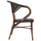ΠΟΛΥΘΡΟΝΑ ΑΛΟΥΜΙΝΙΟΥ CLAY BAMBOO LOOK ΚΑΦΕ ΜΕ TEXTLINE HM5025 60,5x59x81Υ