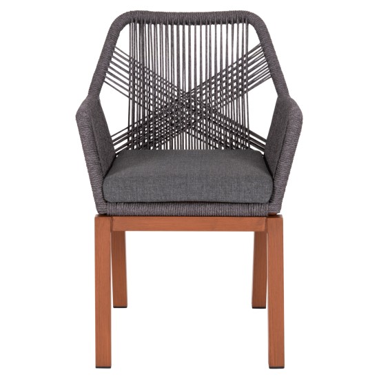 ΠΟΛΥΘΡΟΝΑ ΑΛΟΥΜΙΝΙΟΥ HOWARD HM5543.11 ΚΑΦΕ--ΣΧΟΙΝΙ & ΜΑΞΙΛΑΡΙ ΓΚΡΙ 57.5x62x84Υεκ