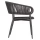 ΠΟΛΥΘΡΟΝΑ ΑΛΟΥΜΙΝΙΟΥ EULO HM5783.21 ΓΚΡΙ-ΤWISTED RATTAN ΓΚΡΙ 57x63x77Υεκ.
