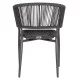 ΠΟΛΥΘΡΟΝΑ ΑΛΟΥΜΙΝΙΟΥ EULO HM5783.21 ΓΚΡΙ-ΤWISTED RATTAN ΓΚΡΙ 57x63x77Υεκ.