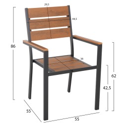 ΠΟΛΥΘΡΟΝΑ ΑΛΟΥΜΙΝΙΟΥ SAGA HM5981.03 ΑΝΘΡΑΚΙ-POLYWOOD ΣΕ ΦΥΣΙΚΟ 55x55x86Υεκ. ΠΟΛΥΘΡΟΝΑ ΑΛΟΥΜΙΝΙΟΥ SAGA HM5981.03 ΑΝΘΡΑΚΙ-POLYWOOD ΣΕ ΦΥΣΙΚΟ 55x55x86Υεκ.
