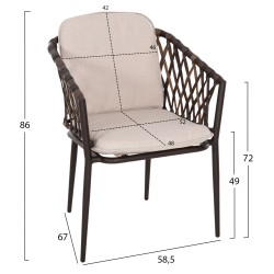 ΠΟΛΥΘΡΟΝΑ ΑΛΟΥΜΙΝΙΟΥ BOLLY HM6080 ΚΑΦΕ-ΣΥΝΘ.RATTAN ΚΑΦΕ-ΜΠΕΖ ΜΑΞΙΛΑΡΙΑ 58,5x67x86Υεκ ΠΟΛΥΘΡΟΝΑ ΑΛΟΥΜΙΝΙΟΥ BOLLY HM6080 ΚΑΦΕ-ΣΥΝΘ.RATTAN ΚΑΦΕ-ΜΠΕΖ ΜΑΞΙΛΑΡΙΑ 58,5x67x86Υεκ
