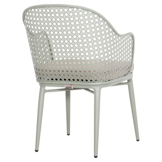 ΠΟΛΥΘΡΟΝΑ ΑΛΟΥΜΙΝΙΟΥ OREGO HM6268.06 ΦΥΣΤΙΚΙ-ΜΑΞΙΛΑΡΙ ΜΠΕΖ 56x59x81Υεκ.