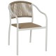 ΠΟΛΥΘΡΟΝΑ ΑΛΟΥΜΙΝΙΟΥ ΛΕΥΚΟ ΜΕ PE RATTAN WICKER HM5856.01 57x63x80Yεκ.