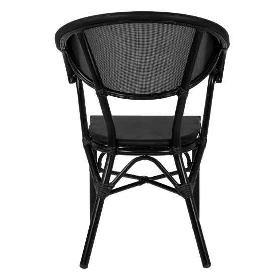 ΠΟΛΥΘΡΟΝΑ ΑΛΟΥΜΙΝΙΟΥ CLAY BAMBOO LOOK ΜΑΥΡΗ ΜΕ TEXTLINE HM5025.02 59x60x82 cm