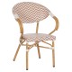 ΠΟΛΥΘΡΟΝΑ BAMBOO LOOK HM5861.03 ΚΑΦΕ-ΛΕΥΚΟ 58.5x58x82Υεκ.