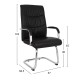 ΠΟΛΥΘΡΟΝΑ JACOB HM1045.11 ΜΑΥΡΟ PU ΜΕ ΒΑΣΗ ΧΡΩΜΙΟΥ 57x66,5x102 cm