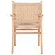 ΠΟΛΥΘΡΟΝΑ ΕΣΩΤ. ΧΩΡΟΥ HM9331.01 IGNACIO RUBBERWOOD-ΣΧΟΙΝΙ 61x56x83Υεκ.