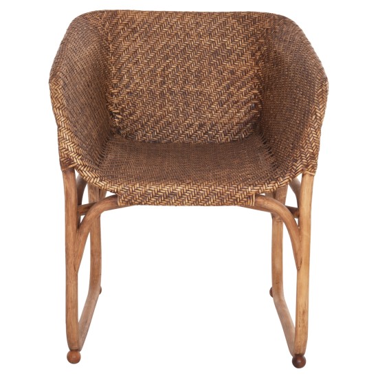 ΠΟΛΥΘΡΟΝΑ ΕΣΩΤ.ΧΩΡΩΝ TUCKET HM9958.02 ΦΥΣΙΚΟ RATTAN-ΚΑΡΥΔΙ ΧΡΩΜΑ 63x60x77Υεκ