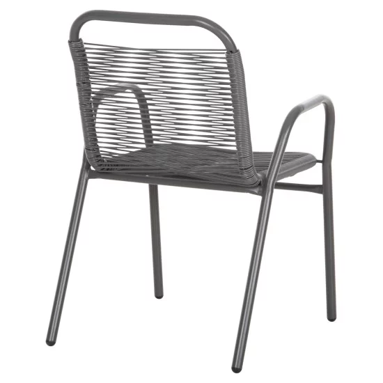 ΠΟΛΥΘΡΟΝΑ ΕΞ.ΧΩΡΟΥ AVRIL HM5968.01 ΜΕΤΑΛΛΟ ΚΑΙ ΣΥΝΘ.RATTAN ΣΕ ΓΚΡΙ 54,5x56x78Υεκ.