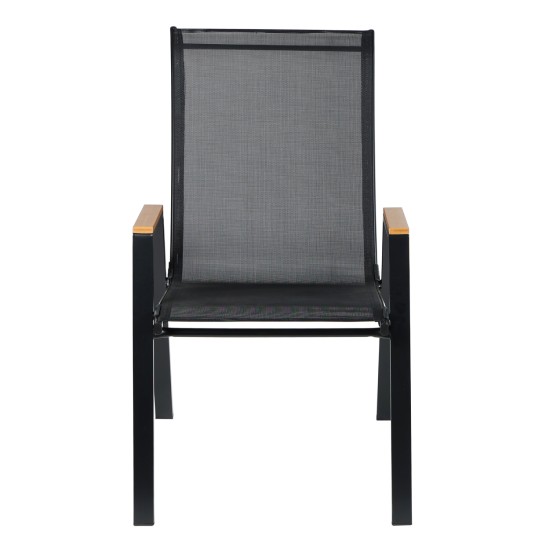 ΠΟΛΥΘΡΟΝΑ ΕΞ.ΧΩΡΟΥ LEONE HM6429.03 ΜΕΤΑΛΛΙΚΗ ΜΑΥΡΗ--TEXTILENE ΜΑΥΡΟ 54x74x91Υεκ