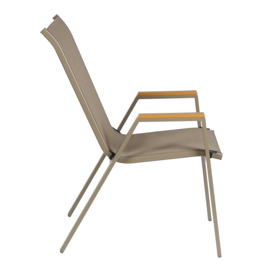 ΠΟΛΥΘΡΟΝΑ ΕΞ.ΧΩΡΟΥ LEONE HM6429.04 ΜΕΤΑΛΛΙΚΗ ΣΑΜΠΑΝΙ--TEXTILENE ΣΑΜΠΑΝΙ 54x74x91Υεκ