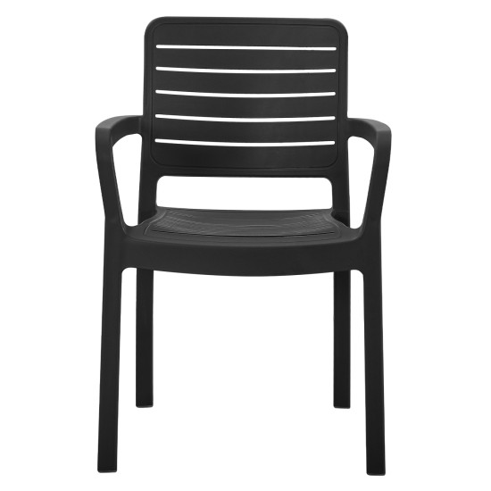 ΠΟΛΥΘΡΟΝΑ ΕΞΩΤ.ΧΩΡΟΥ FLAN HM6369.02 ΜΑΥΡΟ ΠΟΛΥΠΡΟΠΥΛΕΝΙΟ 57x56x82.5Yεκ.