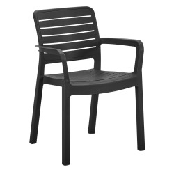 ΠΟΛΥΘΡΟΝΑ ΕΞΩΤ.ΧΩΡΟΥ FLAN HM6369.02 ΜΑΥΡΟ ΠΟΛΥΠΡΟΠΥΛΕΝΙΟ 57x56x82.5Yεκ.