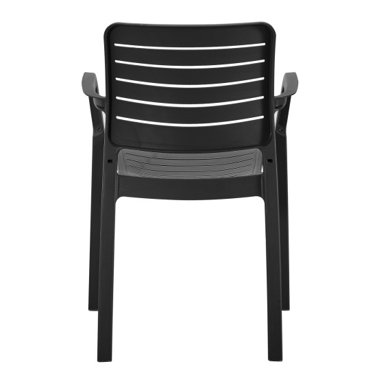 ΠΟΛΥΘΡΟΝΑ ΕΞΩΤ.ΧΩΡΟΥ FLAN HM6369.02 ΜΑΥΡΟ ΠΟΛΥΠΡΟΠΥΛΕΝΙΟ 57x56x82.5Yεκ.