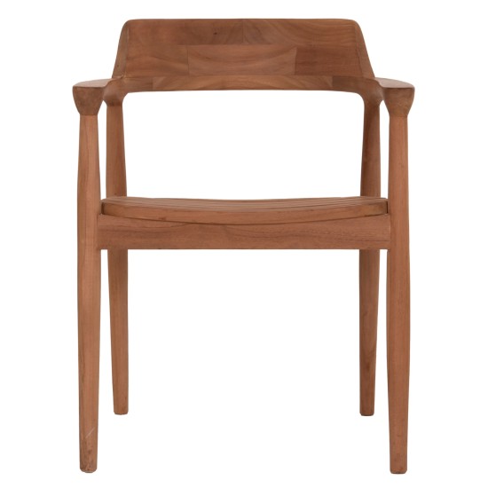 ΠΟΛΥΘΡΟΝΑ ΕΞΩΤΕΡΙΚΟΥ ΧΩΡΟΥ FREM HM18107 ΞΥΛΟ TEAK-ΦΥΣΙΚΟ ΧΡΩΜΑ 59x54.5x76Υεκ.