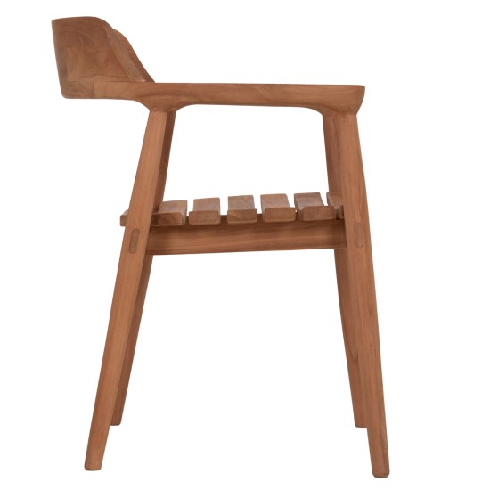 ΠΟΛΥΘΡΟΝΑ ΕΞΩΤΕΡΙΚΟΥ ΧΩΡΟΥ FREM HM18107 ΞΥΛΟ TEAK-ΦΥΣΙΚΟ ΧΡΩΜΑ 59x54.5x76Υεκ.