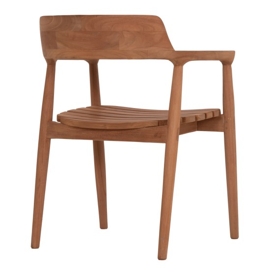 ΠΟΛΥΘΡΟΝΑ ΕΞΩΤΕΡΙΚΟΥ ΧΩΡΟΥ FREM HM18107 ΞΥΛΟ TEAK-ΦΥΣΙΚΟ ΧΡΩΜΑ 59x54.5x76Υεκ.