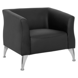 ΠΟΛΥΘΡΟΝΑ KIANA HM3122.11 ΜΕ ΜΑΥΡΟ PU 80x75x71 εκ.