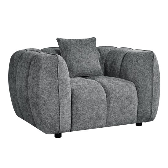 ΠΟΛΥΘΡΟΝΑ LYKKE HM3325.01 ΓΚΡΙ ΥΦΑΣΜΑ 119x89x70Υεκ