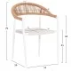ΠΟΛΥΘΡΟΝΑ BERG HM6284.01 ΑΛΟΥΜΙΝΙΟ & TEXTILENE ΛΕΥΚΟ--P.E.TWISTED RATTAN 55x56x79Υεκ