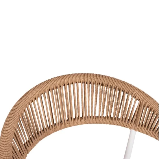 ΠΟΛΥΘΡΟΝΑ BERG HM6284.01 ΑΛΟΥΜΙΝΙΟ & TEXTILENE ΛΕΥΚΟ--P.E.TWISTED RATTAN 55x56x79Υεκ