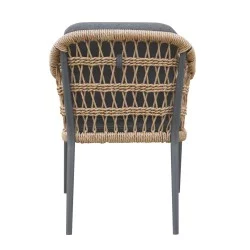 ΠΟΛΥΘΡΟΝΑ BOXER HM6556.01 ΑΛΟΥΜΙΝΙΟ & ΜΑΞΙΛΑΡΙΑ ΓΚΡΙ-TWIST WICKER 61x59x78,5Yεκ