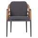 ΠΟΛΥΘΡΟΝΑ BOXER HM6556.01 ΑΛΟΥΜΙΝΙΟ & OLEFIN ΓΚΡΙ-TWIST WICKER 58x60x80Yεκ