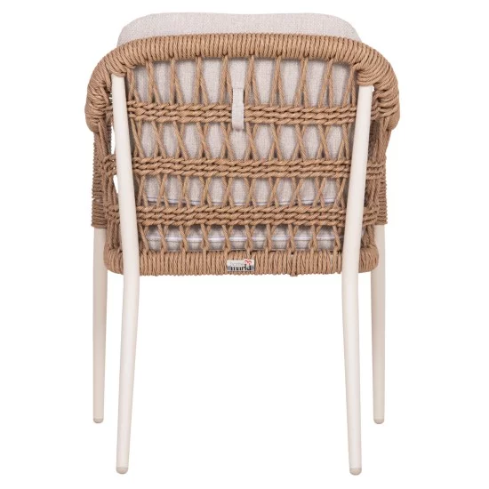ΠΟΛΥΘΡΟΝΑ BOXER HM6556.02 ΑΛΟΥΜΙΝΙΟ & OLEFIN ΜΠΕΖ-TWIST WICKER 58x60x80Yεκ