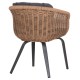 ΠΟΛΥΘΡΟΝΑ VICTUS HM6559.01 ΑΛΟΥΜΙΝΙΟ & OLEFIN ΓΚΡΙ-TWIST WICKER 60x62x76Yεκ