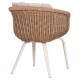 ΠΟΛΥΘΡΟΝΑ VICTUS HM6559.02 ΑΛΟΥΜΙΝΙΟ & OLEFIN ΜΠΕΖ-TWIST WICKER 60x62x76Yεκ