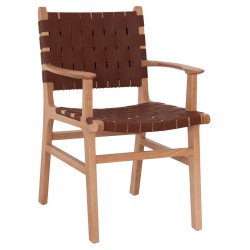 ΠΟΛΥΘΡΟΝΑ FELIPE HM9328.11 ΤΟΟΝ ΞΥΛΟ ΜΕ PU ΚΑΦΕ 61x59x86Y εκ.