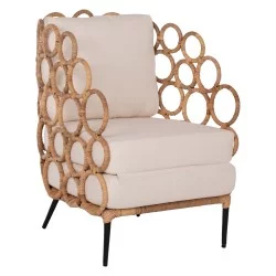 ΠΟΛΥΘΡΟΝΑ RINGER HM9341 ΑΠΟ RATTAN-ΜΕΤΑΛΛΟ ΦΥΣΙΚΟ ΧΡΩΜΑ 65x69x86Y εκ.