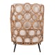 ΠΟΛΥΘΡΟΝΑ RINGER HM9341 ΑΠΟ RATTAN-ΜΕΤΑΛΛΟ ΦΥΣΙΚΟ ΧΡΩΜΑ 65x69x86Y εκ.