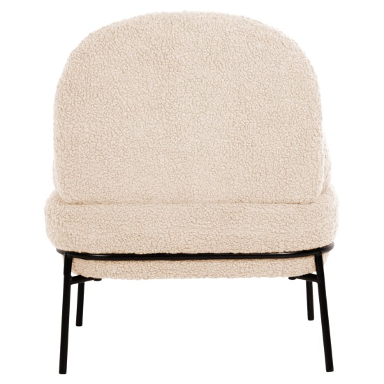 ΠΟΛΥΘΡΟΝΑ AGNES HM9525.23 ΛΕΥΚΟ ΜΠΟΥΚΛΕ-ΜΑΥΡΑ ΜΕΤΑΛΛΙΚΑ ΠΟΔΙΑ 74x71x83Υεκ.